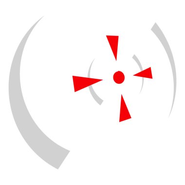 Crosshair, hedef işaret vektör illüstrasyonu