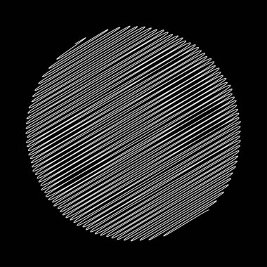 Çember çizim, el çizimi, karalama, eskiz şekli. Stock vektör illüstrasyonu, klip- art grafikleri