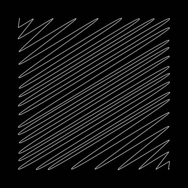 Kare çizim, el çizimi, karalama, eskiz şekli. Stock vektör illüstrasyonu, klip- art grafikleri