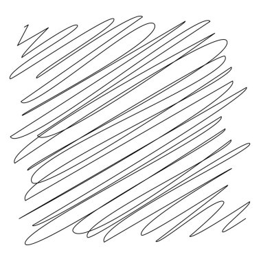 Kare çizim, el çizimi, karalama, eskiz şekli. Stock vektör illüstrasyonu, klip- art grafikleri