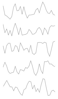 Dalgalı, dalgalı çizgiler. Dalga etkisi çizgileri. Zigzag, çapraz çizgiler, şeritler