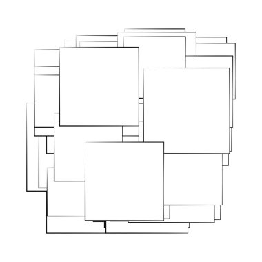 Rastgele dikdörtgen yapı vektör bileşimi, desen