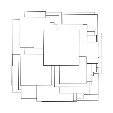 Rastgele dikdörtgen yapı vektör bileşimi, desen