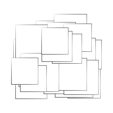 Rastgele dikdörtgen yapı vektör bileşimi, desen