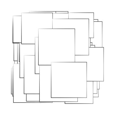 Rastgele dikdörtgen yapı vektör bileşimi, desen