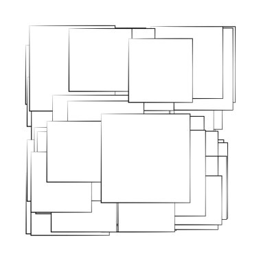 Rastgele dikdörtgen yapı vektör bileşimi, desen