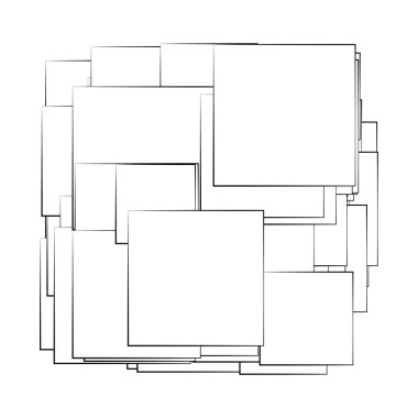 Rastgele dikdörtgen yapı vektör bileşimi, desen