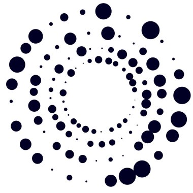 Rastgele çemberler, dağınık şekil elementleri