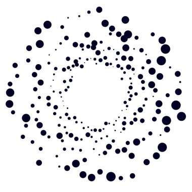 Rastgele çemberler, dağınık şekil elementleri