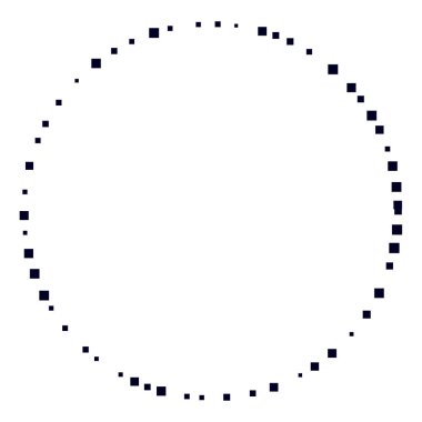 Rastgele çemberler, dağınık şekil elementleri