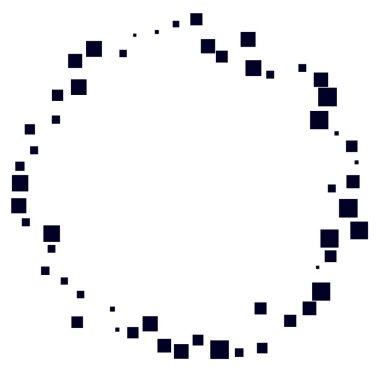 Rastgele çemberler, dağınık şekil elementleri