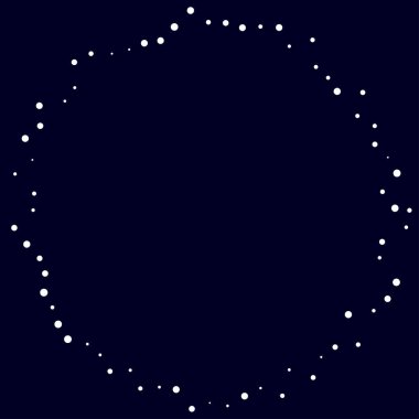 Rastgele çemberler, dağınık şekil elementleri