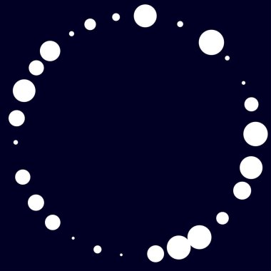 Rastgele çemberler, dağınık şekil elementleri