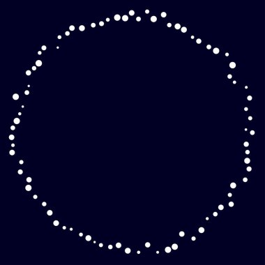 Rastgele çemberler, dağınık şekil elementleri