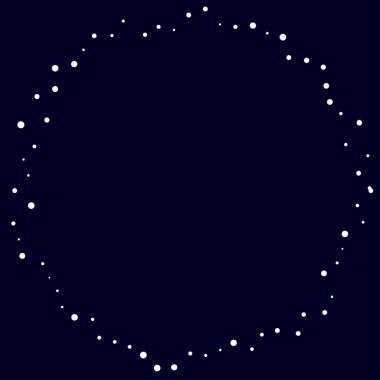 Rastgele çemberler, dağınık şekil elementleri