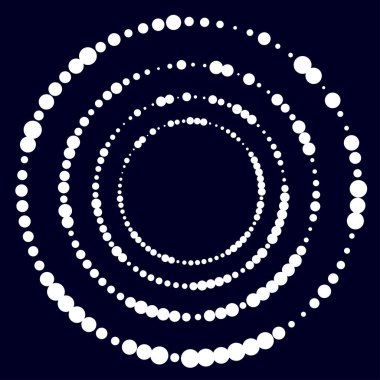 Rastgele çemberler, dağınık şekil elementleri