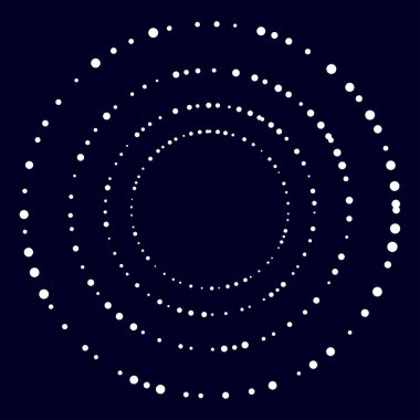 Rastgele çemberler, dağınık şekil elementleri