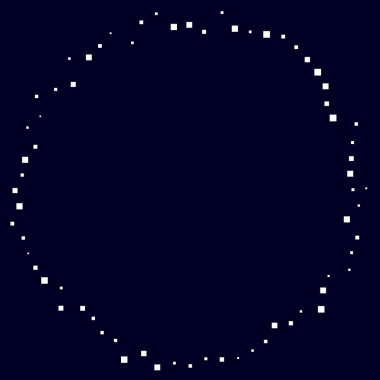 Rastgele çemberler, dağınık şekil elementleri