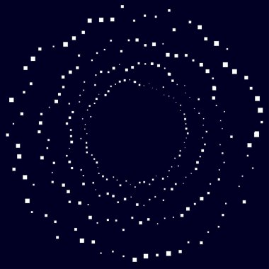 Rastgele çemberler, dağınık şekil elementleri