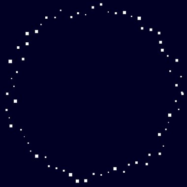 Rastgele çemberler, dağınık şekil elementleri