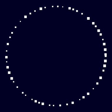 Rastgele çemberler, dağınık şekil elementleri