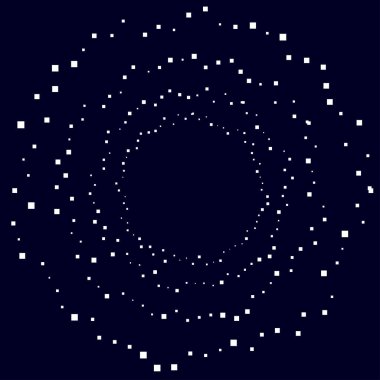 Rastgele çemberler, dağınık şekil elementleri