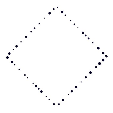 Rastgele çemberler, dağınık şekil elementleri