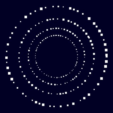 Rastgele çemberler, dağınık şekil elementleri