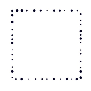 Rastgele çemberler, dağınık şekil elementleri