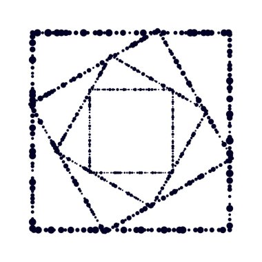 Rastgele çemberler, dağınık şekil elementleri