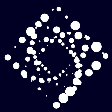 Rastgele çemberler, dağınık şekil elementleri