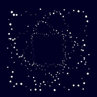 Rastgele çemberler, dağınık şekil elementleri