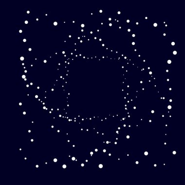 Rastgele çemberler, dağınık şekil elementleri