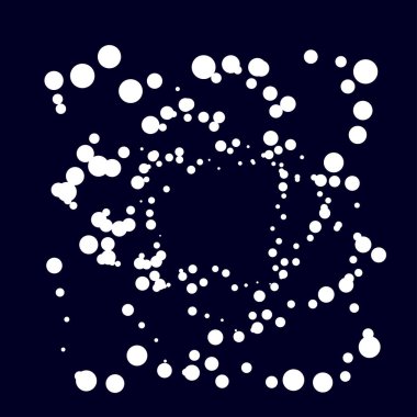 Rastgele çemberler, dağınık şekil elementleri