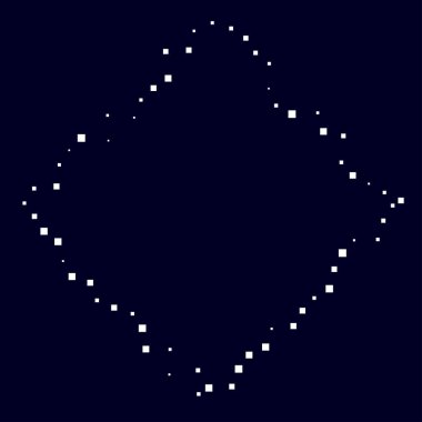 Rastgele kareler, dağınık şekiller ögesi