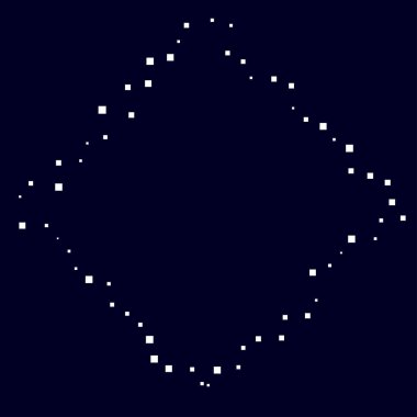 Rastgele kareler, dağınık şekiller ögesi