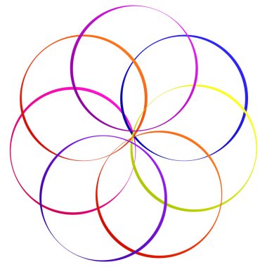 Birbirine kenetlenmiş dairesel geometrik simge, logo