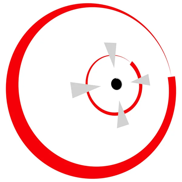 Crosshair Target Mark Icon Vector Illustration — Stock Vector