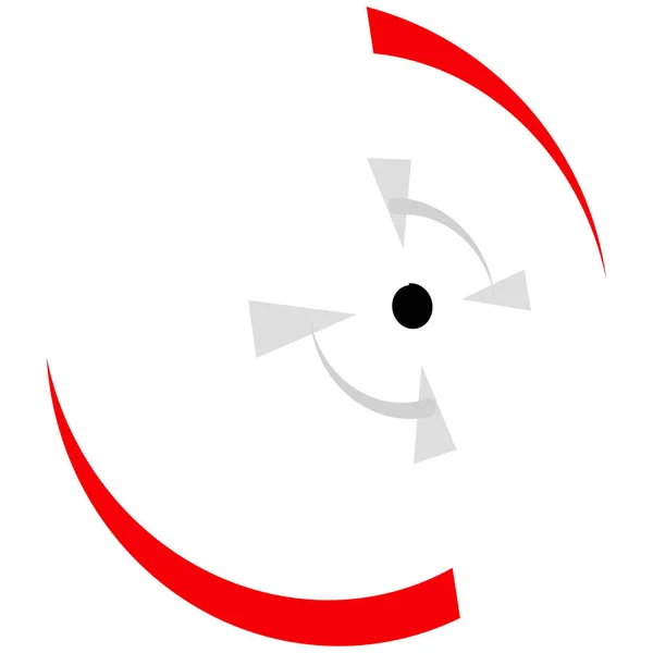 Fadenkreuz Zielmarkensymbol Vektor Illustration — Stockvektor