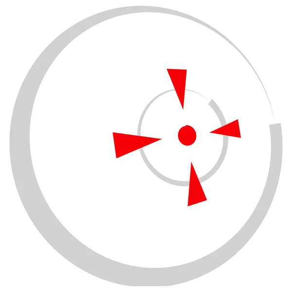 Crosshair Target Mark Icon Vector Illustration — Stock Vector