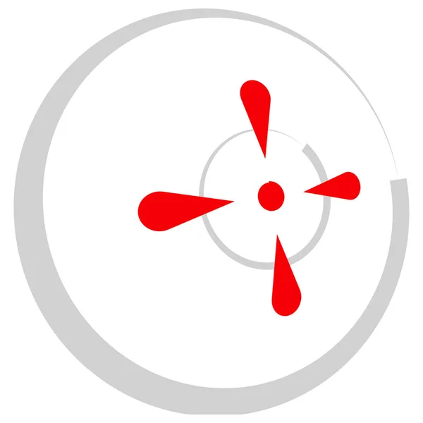 Crosshair Target Mark Icon Vector Illustration — Stock Vector