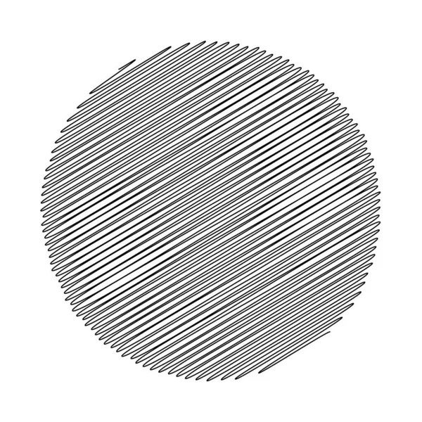 Dibujo Mano Alzada Circular Garabato Dibujado Mano Garabato Forma Boceto — Vector de stock