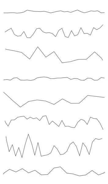 Wavy Waving Lines Wave Effect Stripes Zigzag Criss Cross Streaks — Stock Vector