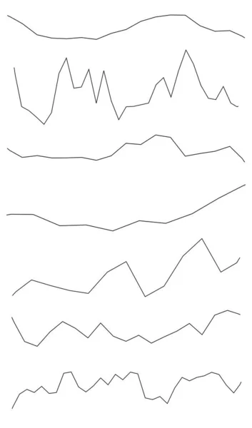 Líneas Onduladas Onduladas Rayas Efecto Onda Zigzag Cruces Entrecruzadas Tiras — Archivo Imágenes Vectoriales