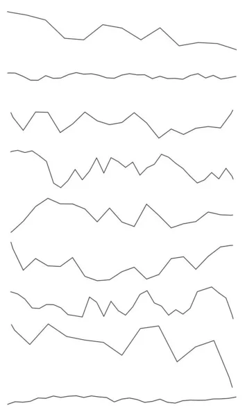Golvend Golvende Lijnen Wave Effect Strepen Zigzag Kriskras Dwarsstrepen Stroken — Stockvector