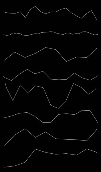 波線を振って 波の効果の縞 ジグザグ 十字ストレッチ ストリップ — ストックベクタ