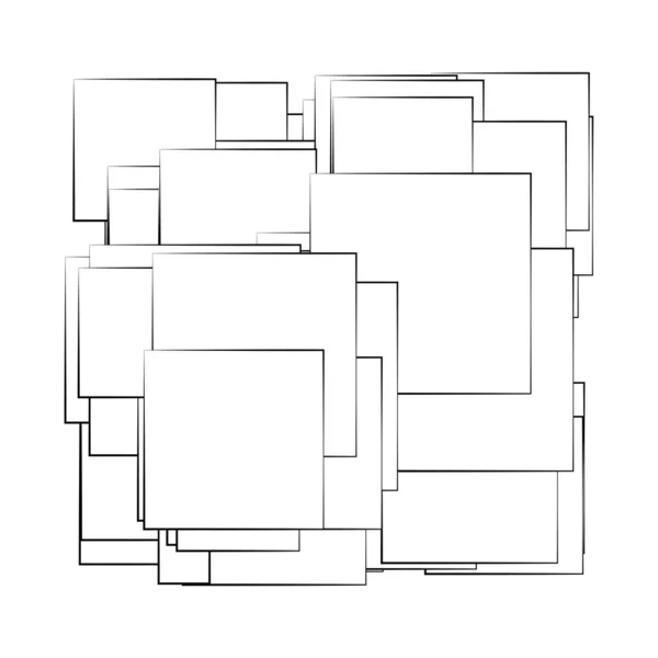 Rastgele Dikdörtgen Yapı Vektör Bileşimi Desen — Stok Vektör