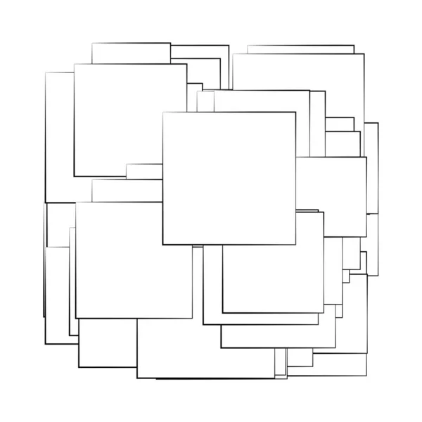 Zufällige Rechtecke Strukturieren Vektorzusammensetzung Muster — Stockvektor