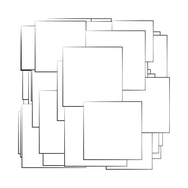 Willekeurige Rechthoeken Structuur Vector Samenstelling Patroon — Stockvector