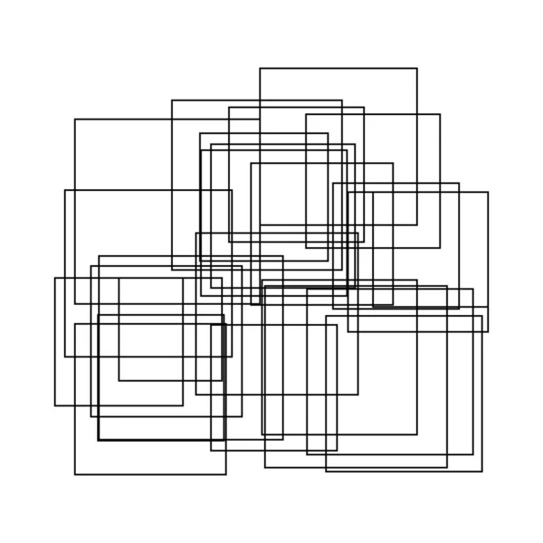 Slumpmässiga Rektanglar Struktur Vektor Sammansättning Mönster — Stock vektor